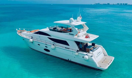 Explore St. Barts, St. Martin, and Sint Maarten aboard the luxurious 70 ft Ulysses yacht. Spacious decks and luxurious interiors for an unforgettable cruise in comfort and style.